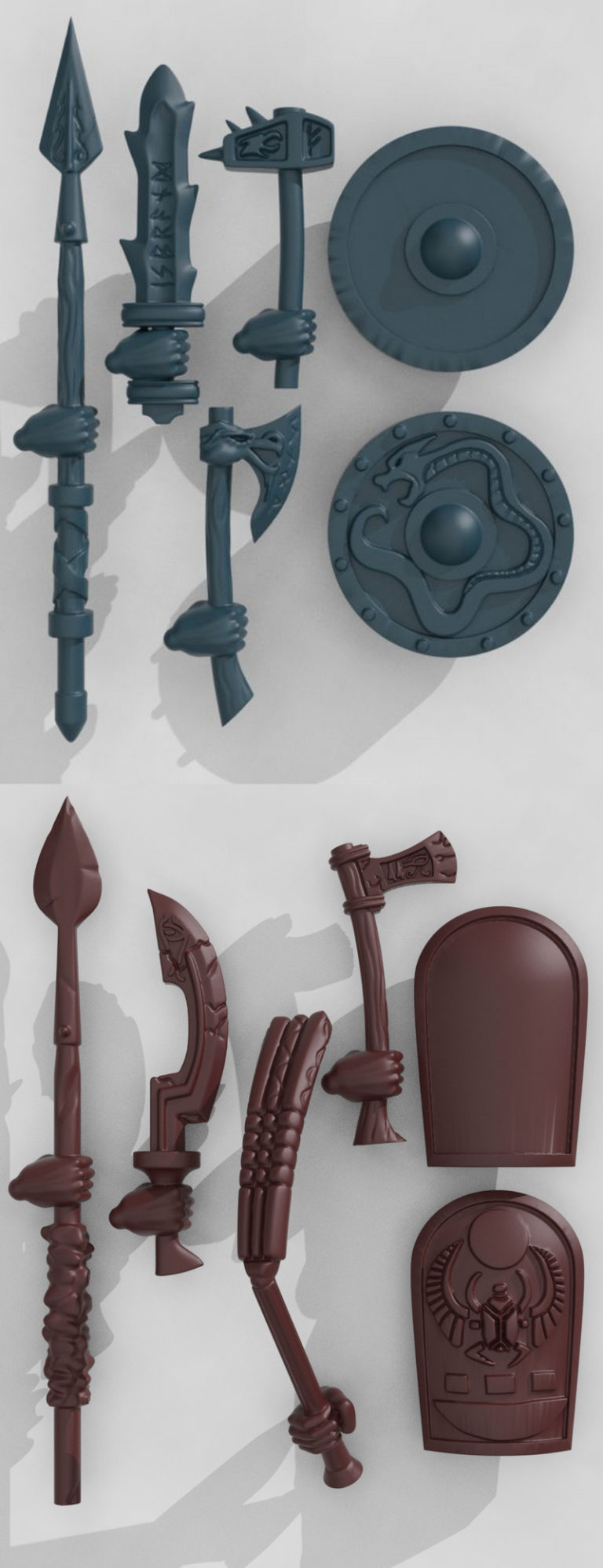 Desire FX 3d models | Dragonborn Weapons and Shields – 3D Print Model