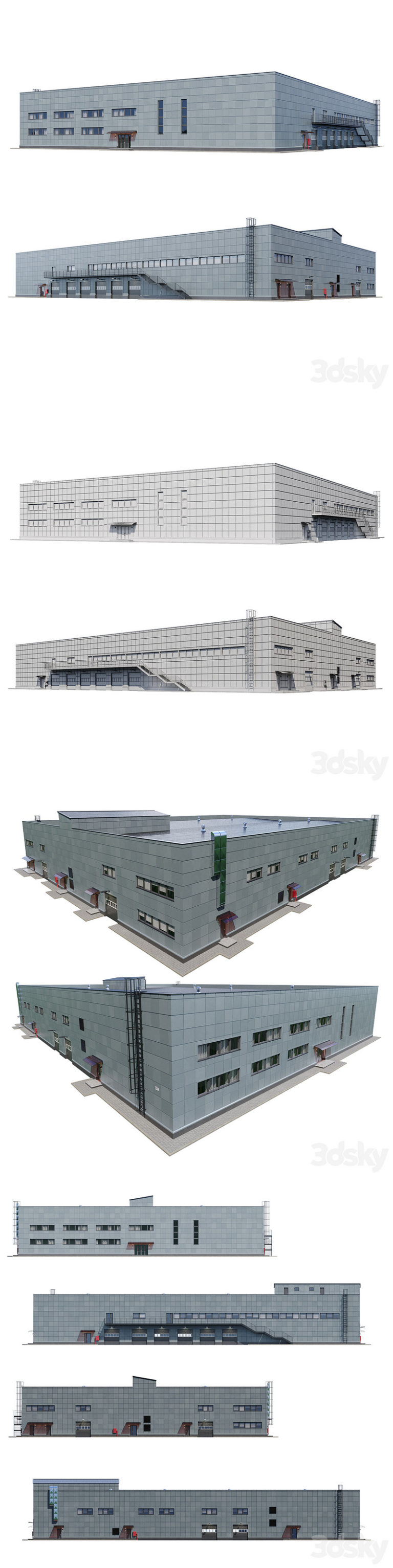 Desire FX 3d models | Factory building V4 – 3D Model