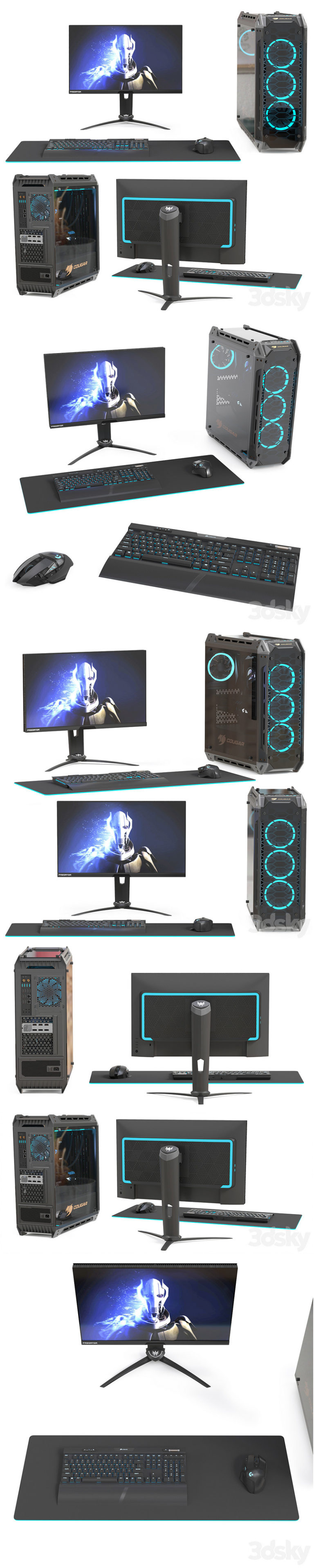 Computer Set Latest Model Desire FX 3d models | Gamer_Set_1_PC – 3D Model