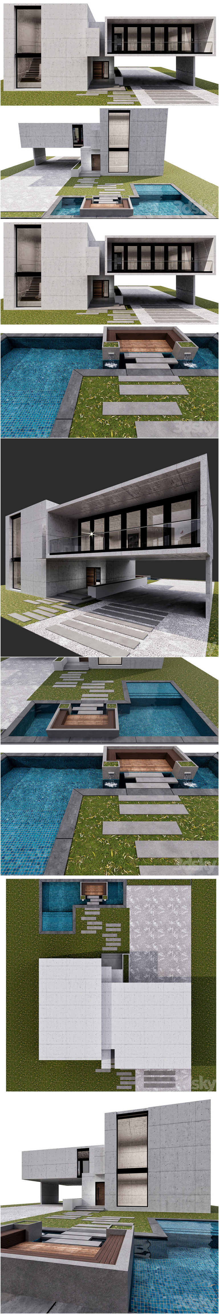 Desire FX 3d models | MODERN HOUSE NO14 – 3D Model