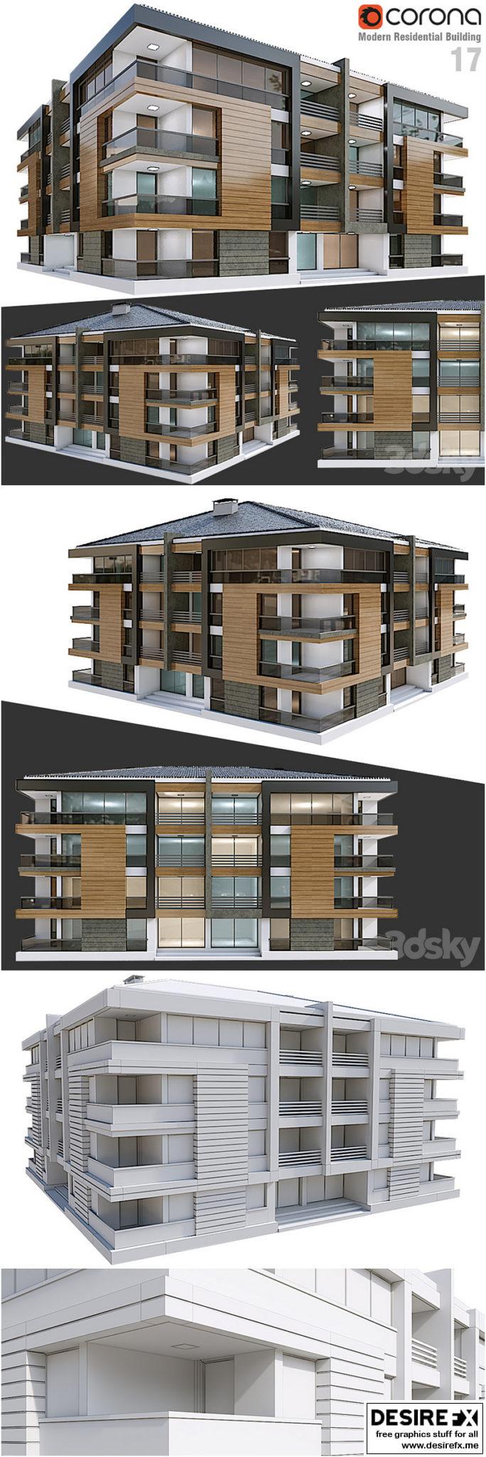 Desire FX 3d models | Modern Residential Building 17 – 3D Model