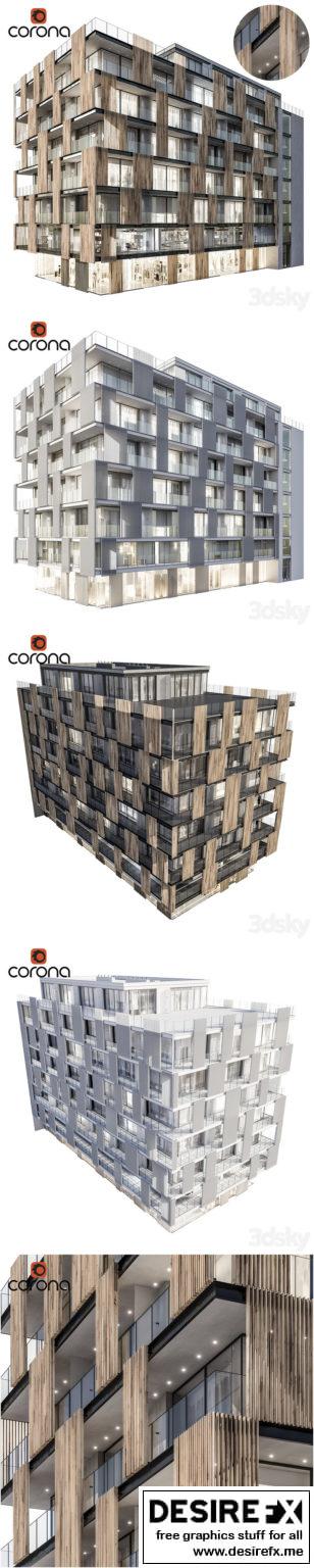 Desire FX 3d models | Modern residential building 04 – 3D Model
