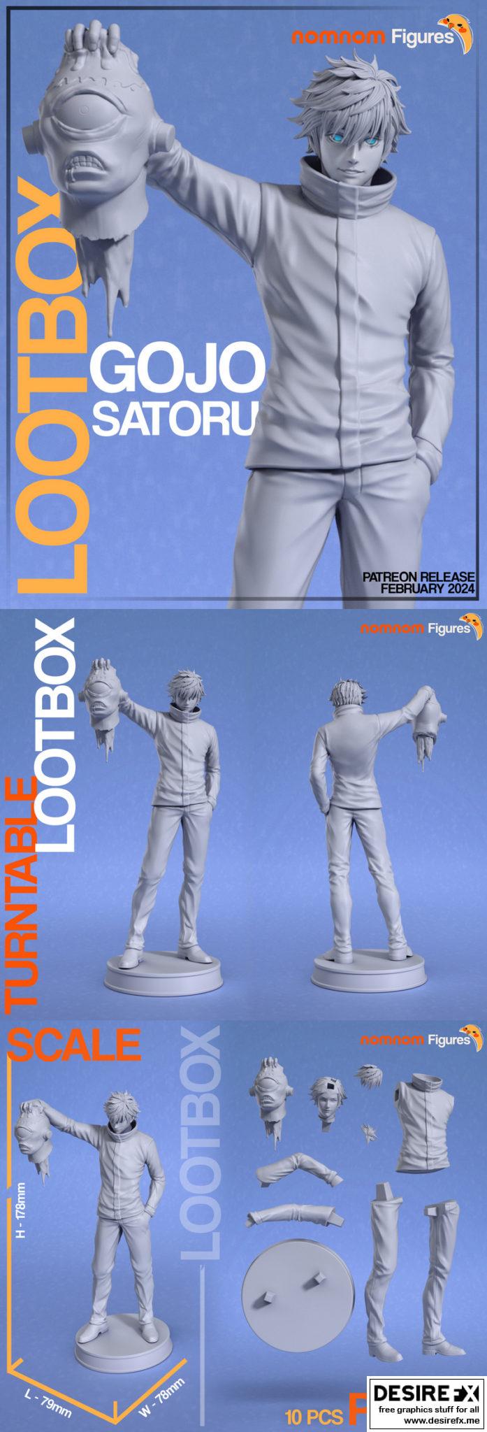 Desire FX 3d models NomNom Figures Satoru Gojo Jujutsu Kaisen