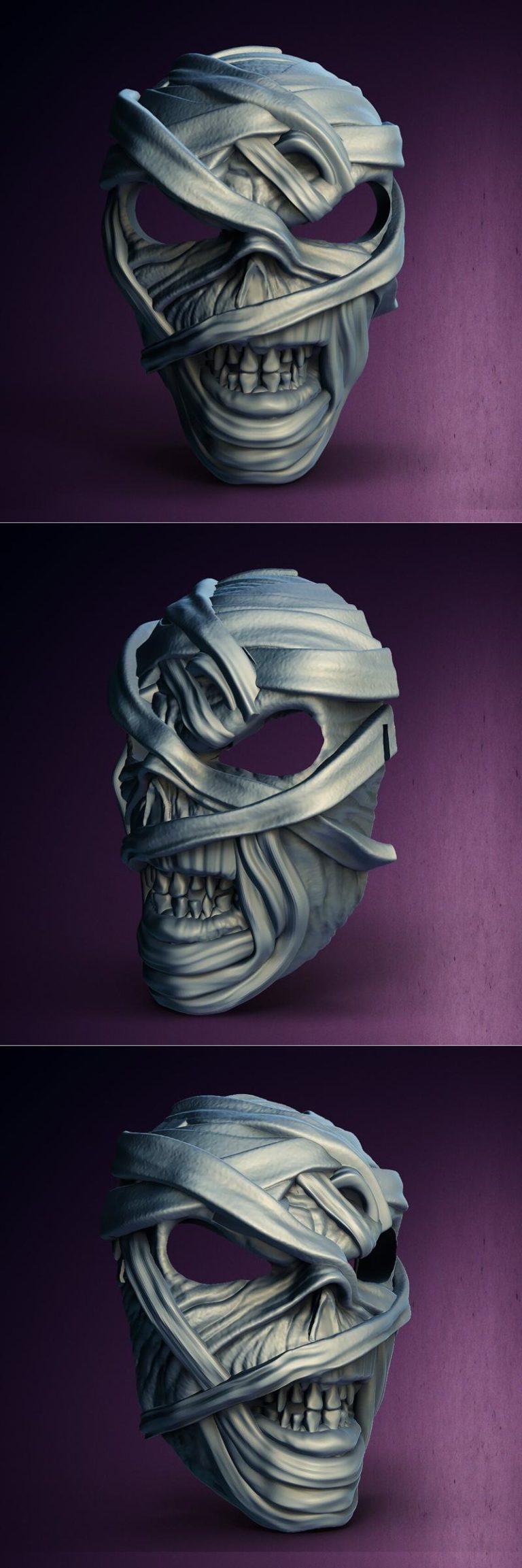 Desire FX 3d models | Mummy Spooky Mask – 3D Print Model STL