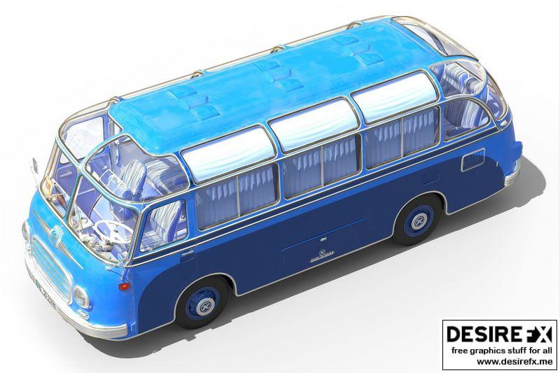 Desire FX 3d models | Setra S6 Low-poly 3D model