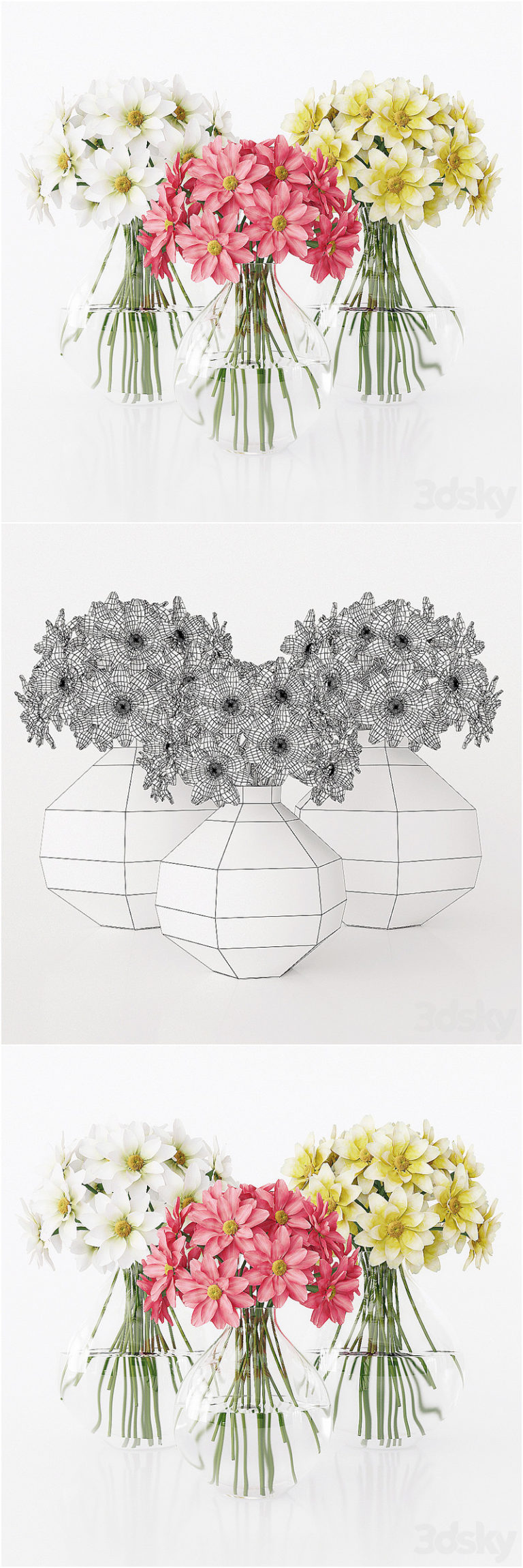 Desire FX 3d models | Flowers in a vase 002 – 3D Model