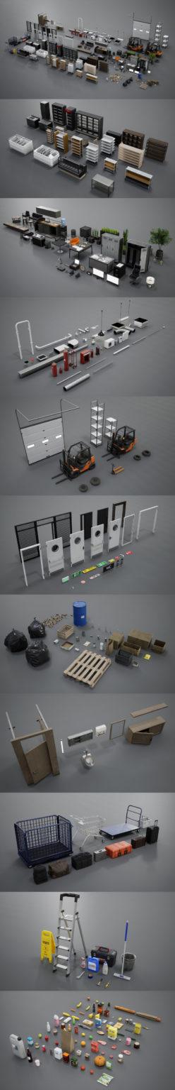 Desire FX 3d models | Grocery Store Props Collection