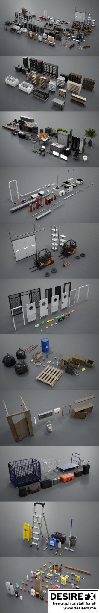 Desire FX 3d models | Grocery Store Props Collection