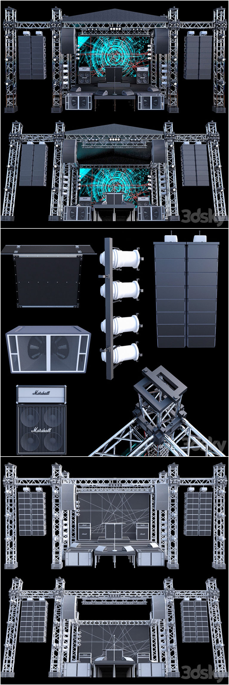 Desire FX 3d models | JC Mini Concert Stage – 3D Model