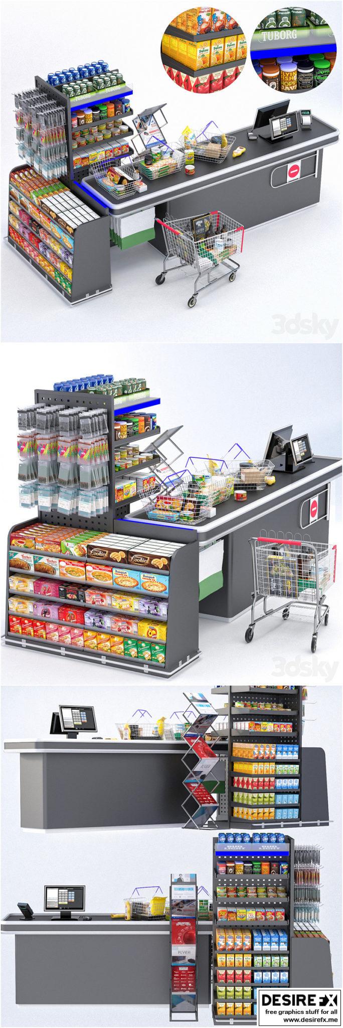 Desire FX 3d models | Jc checkout counter 2 – 3D Model