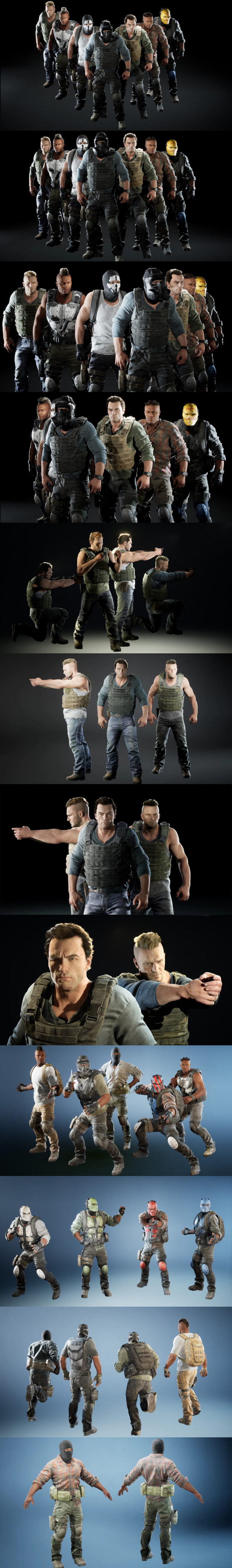Desire FX 3d models | Male Mega Realistic Character Pack 01