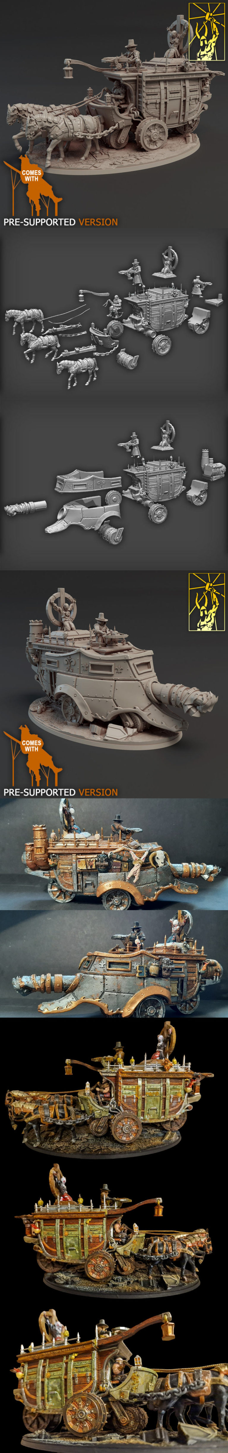 Desire FX 3d models | Vampire Hunters Wagon – 3D Print Model