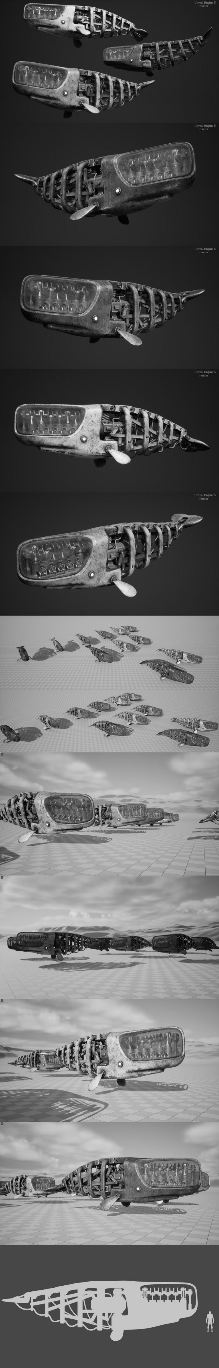 Desire FX 3d models | Whale Submarine