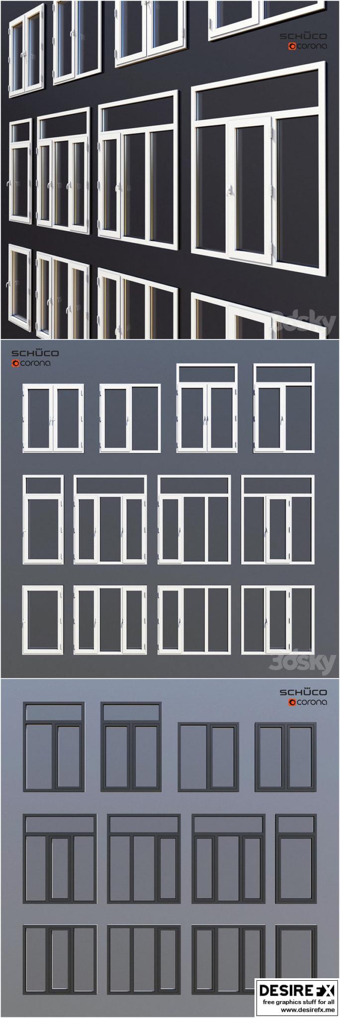 Desire FX 3d models | Aluminum windows Schuco – 3D Model