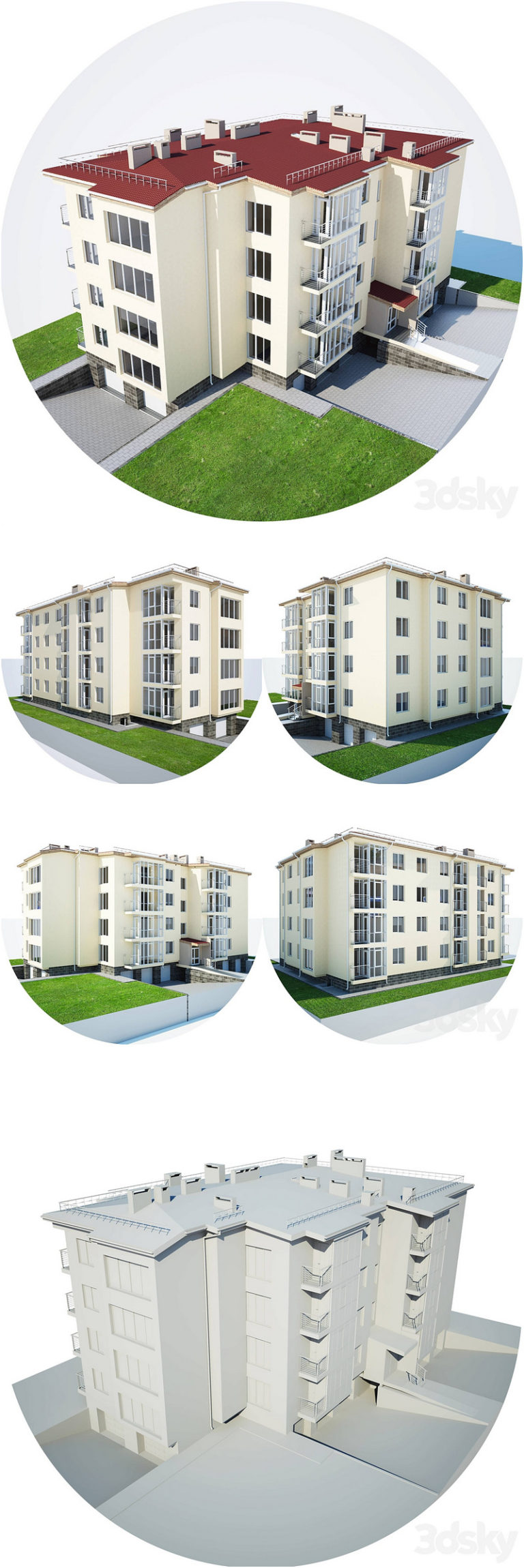 Desire FX 3d models | Apartment house v.03 – 3D Model