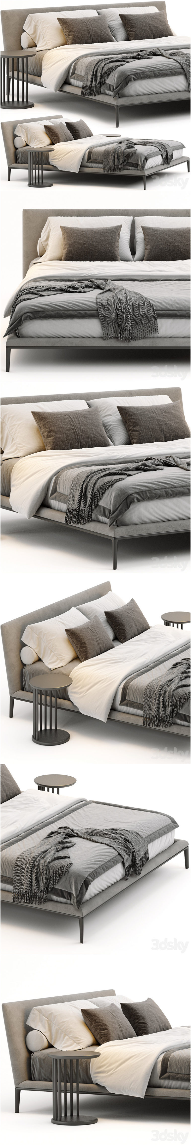 Desire FX 3d Models | B&B Italia Atoll Bed 002 – 3D Model