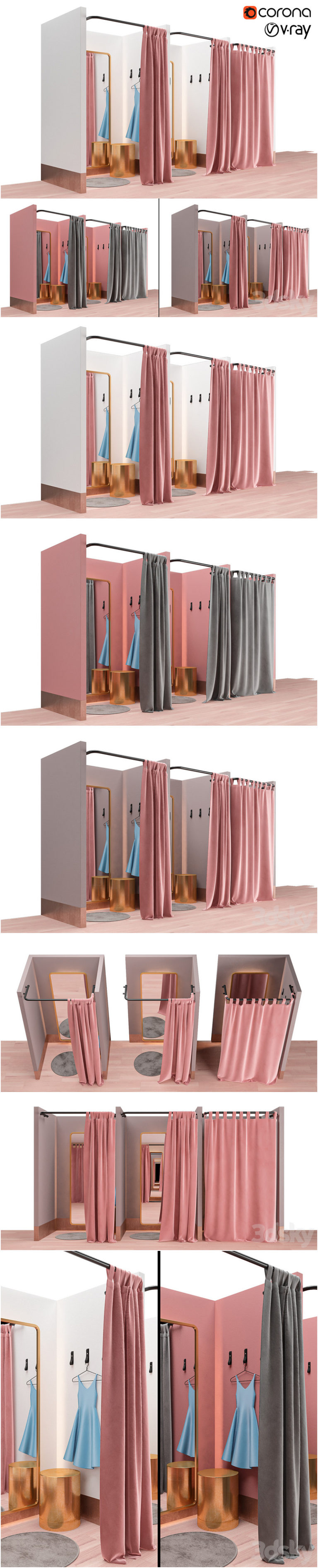 Desire FX 3d models | Fitting rooms – 3D Model