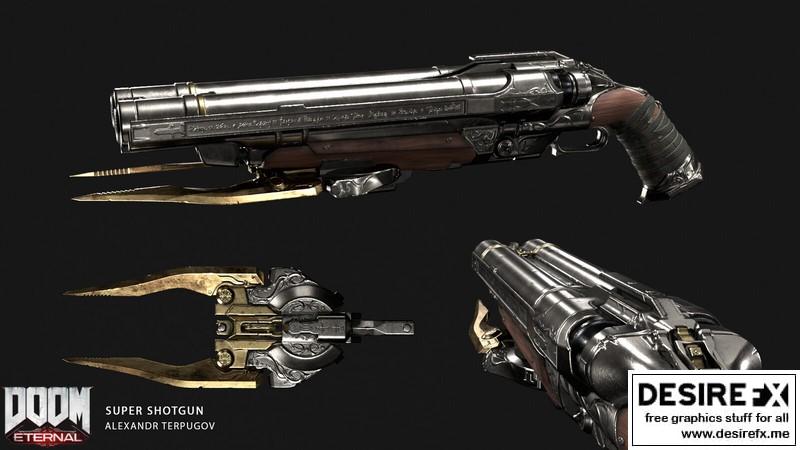 Desire FX 3d models | DOOM ETERNAL SUPERSHOTGUN FANART