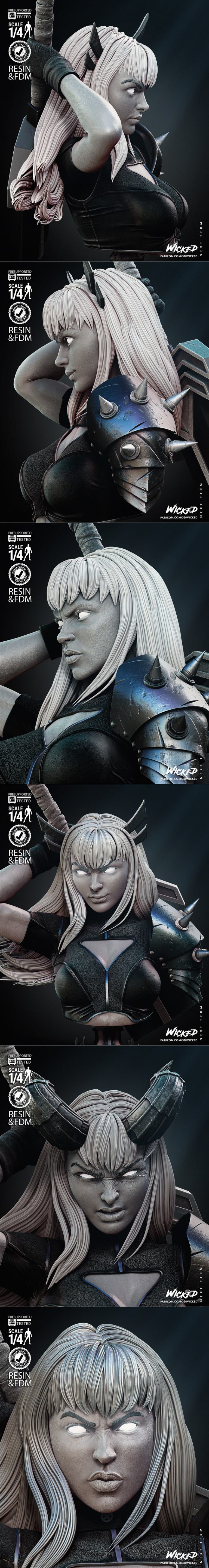 Desire FX 3d models | WICKED – Magic Bust – 3D Print Model STL