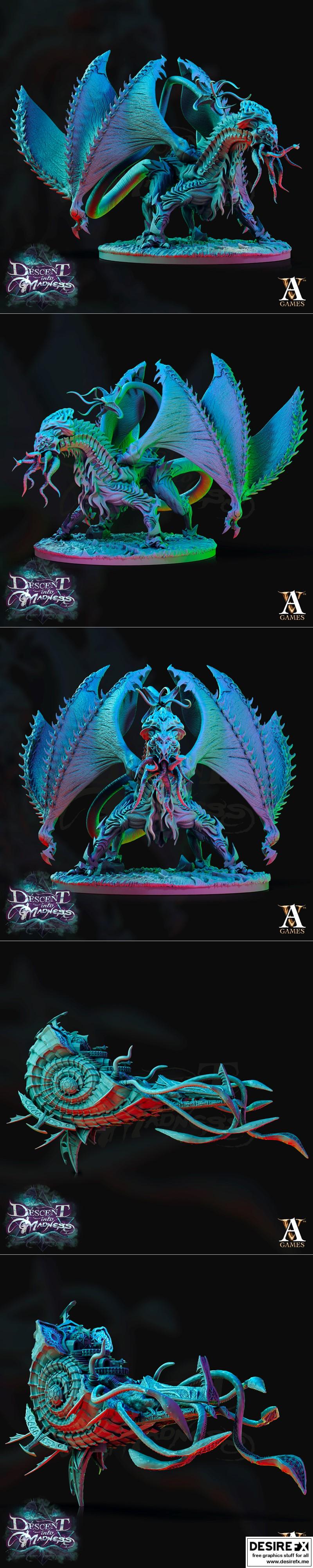 Desire FX 3d models | Archvillain Games – Descent into Madness – 3D Print  Model STL