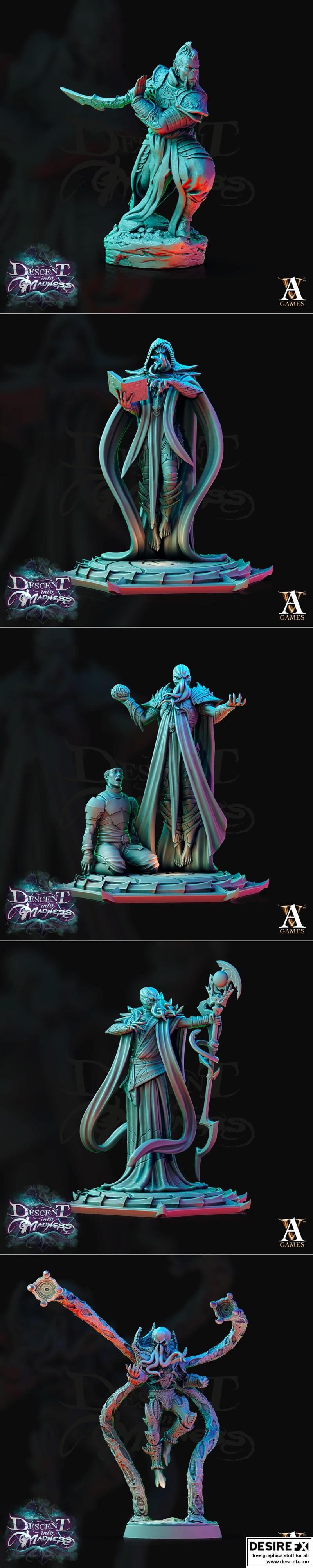 Desire FX 3d models | Archvillain Games – Descent into Madness – 3D Print  Model STL