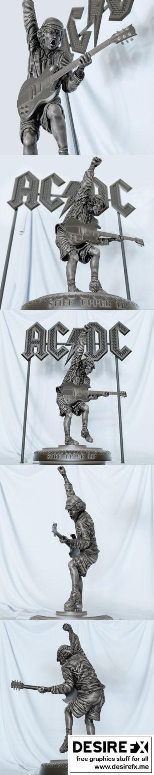 Desire FX 3d models | AC-DC – Siff Upper Lip Statue – 3D Print Model