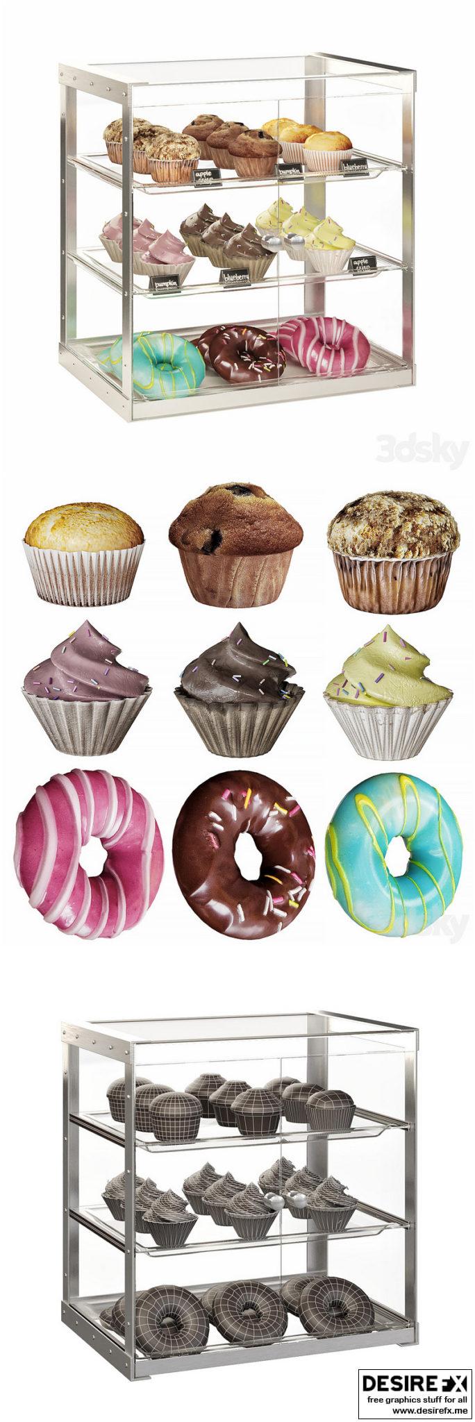 Desire FX 3d models | Confectionery showcase – 3D Model