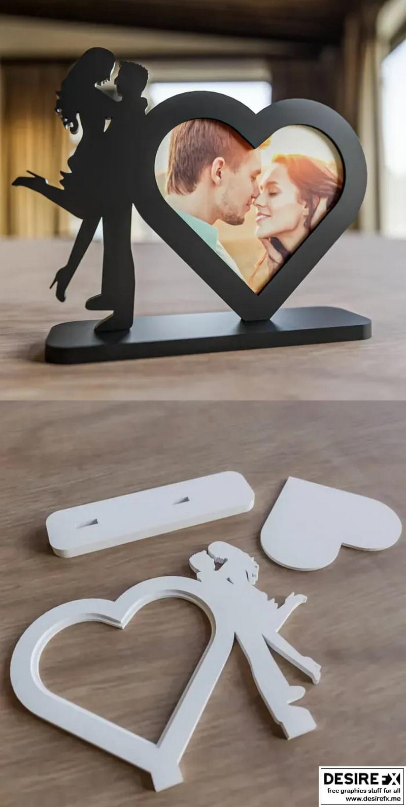 Desire FX 3d models | Heart Photo Frame – 3D Print Model