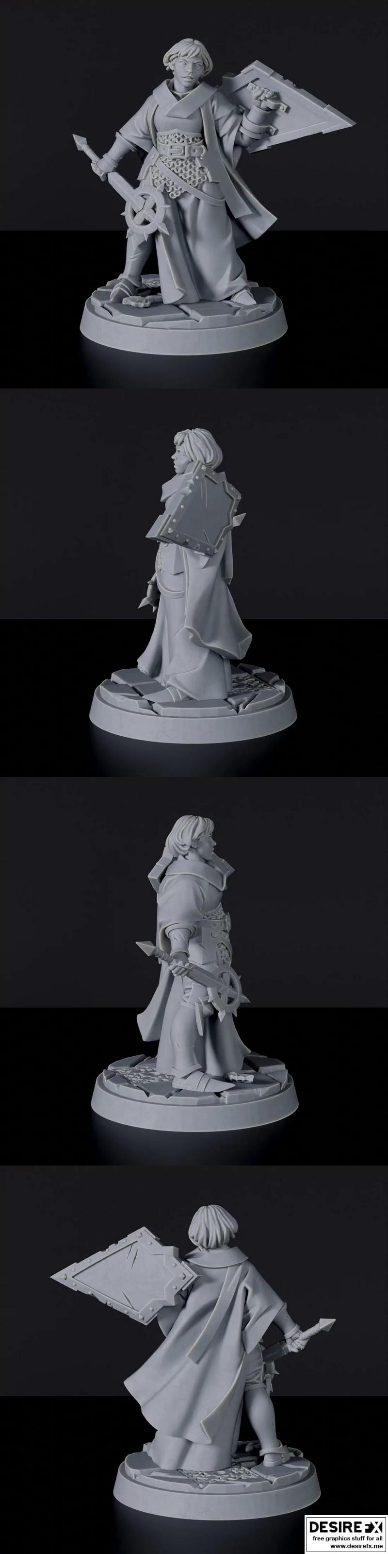 Desire FX 3d models | Human Female Cleric 2 – 3D Print Model