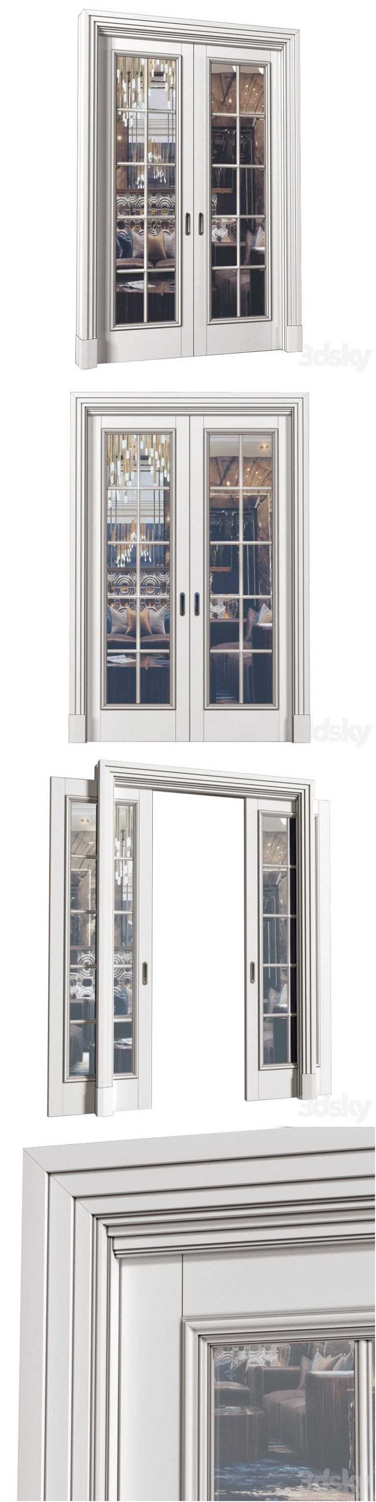 Desire FX 3d models | Interior sliding doors in Art Deco style. French ...