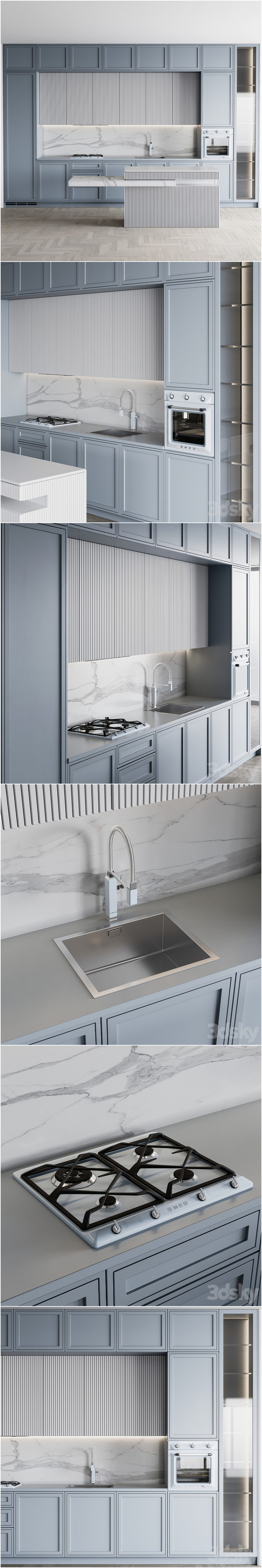Desire FX 3d models | Kitchen modern159smge set – 3D Model