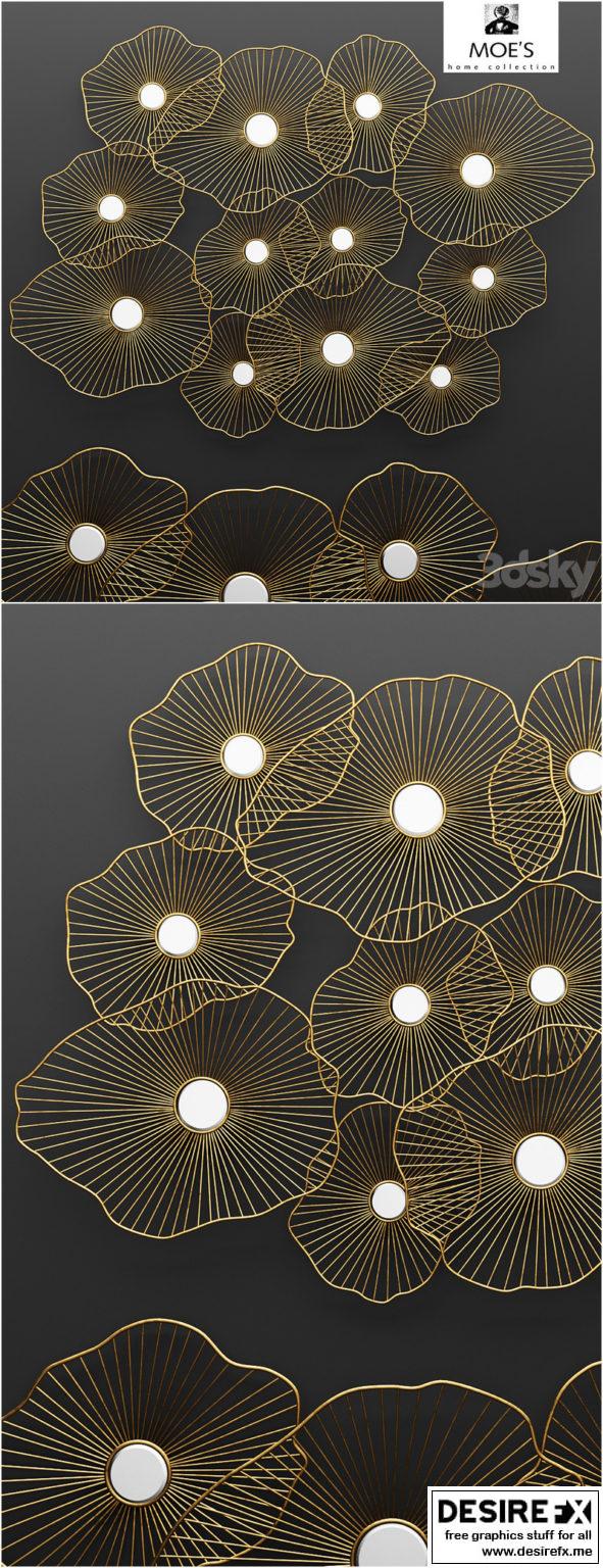 Desire FX 3d models | Lily Pad Wall Decor, wall decor, panels, metallic ...