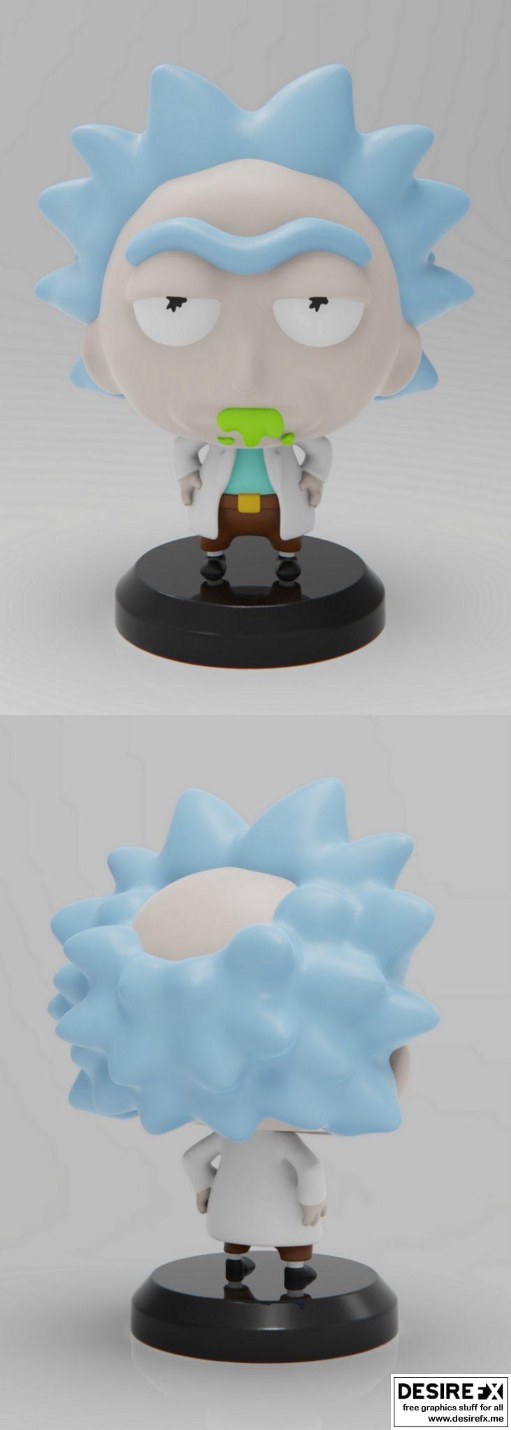 Desire FX 3d models | PlaKit – Rick & Morty – Rick – 3D Print Model