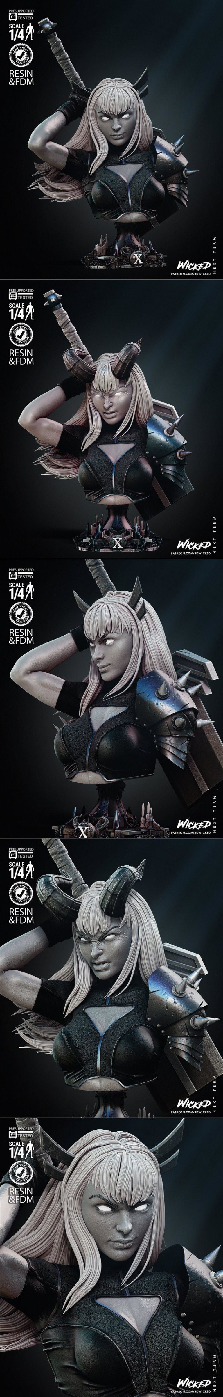 Desire FX 3d models | WICKED – Magic Bust – 3D Print Model STL