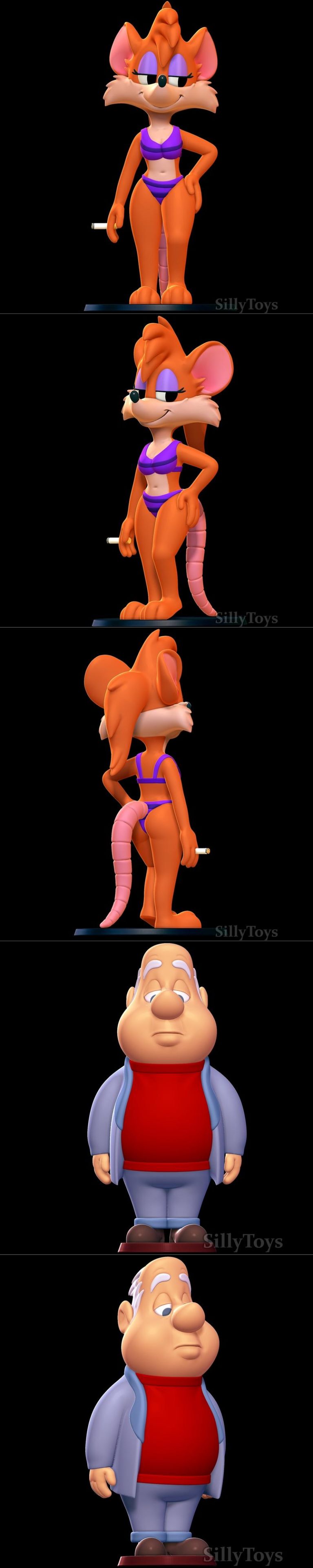 Tiny Toons Rats Desire FX 3d models | Rubella Rat with Bikini – Tiny Toons Adventures ...