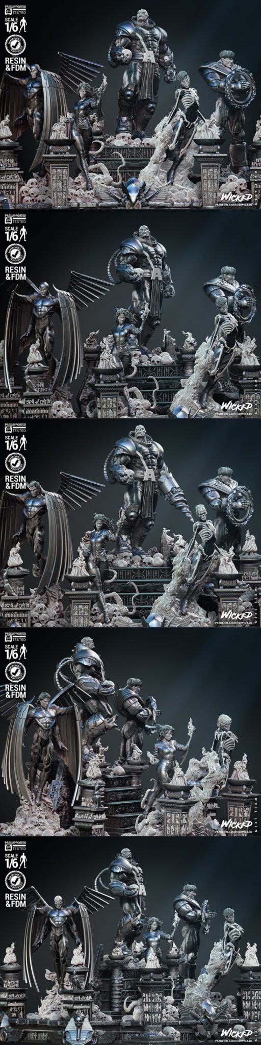 Desire FX 3d models | WICKED – Diorama Apocalypsis – 3D Print Model STL