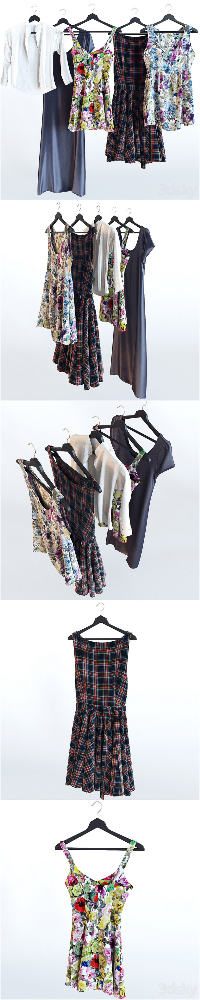 Desire FX 3d models | Dresses set 01 – 3D Model