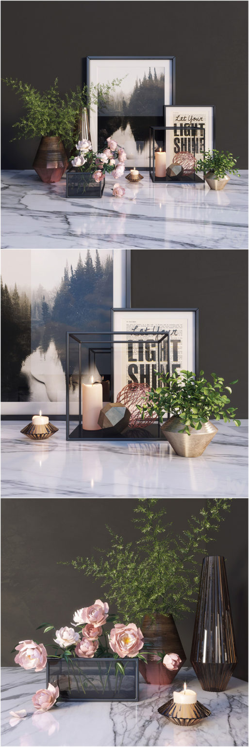 Desire FX 3d models | Modern decor set – 3D Model