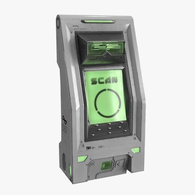 Desire FX 3d models | Sci Fi Scanner Display v2 Low-poly 3D model