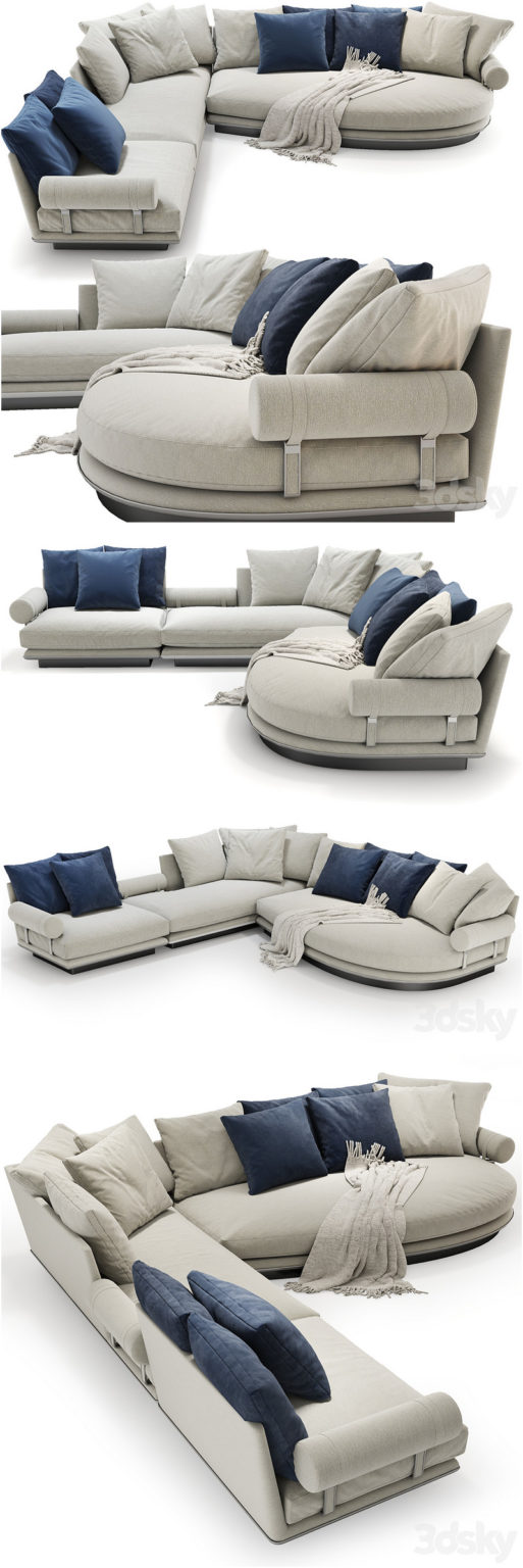 Desire FX 3d Models | B & B Noonu Corner Sofa – 3D Model