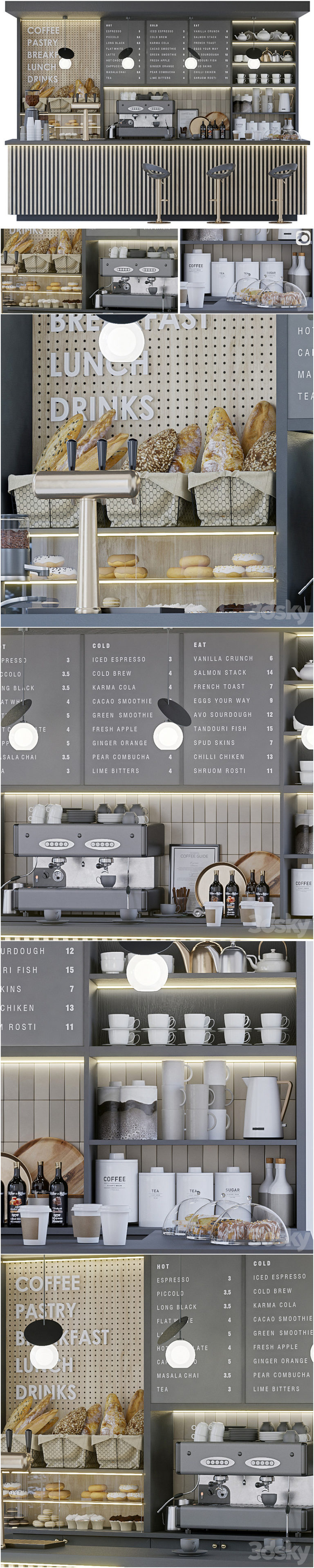 Desire FX 3d models | Coffee Shop 3. Corona – 3D Model
