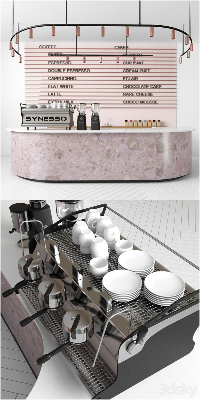 Desire FX 3d models | Coffee shop 02 – 3D Model