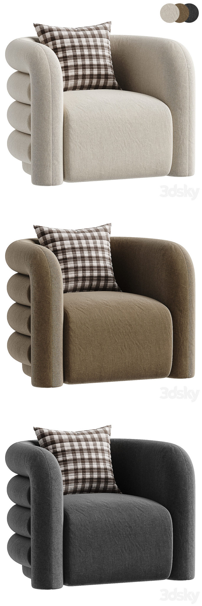 Desire FX 3d models | Curves Lounge Chair – 3D Model