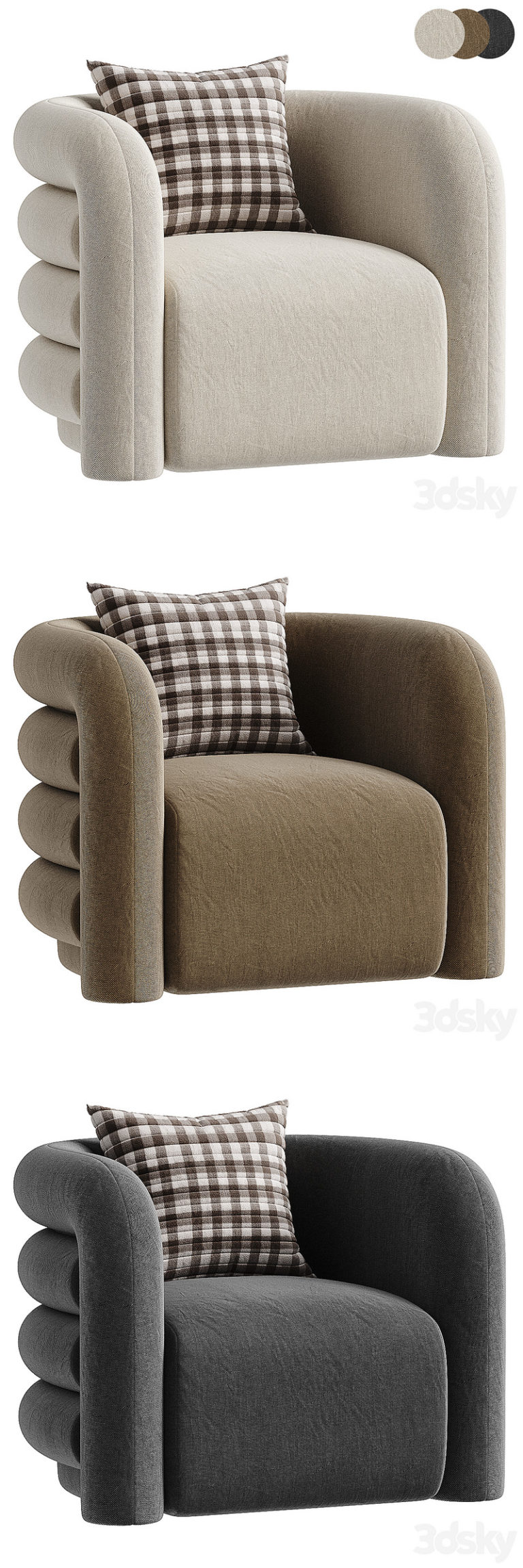 Desire FX 3d models | Curves Lounge Chair – 3D Model