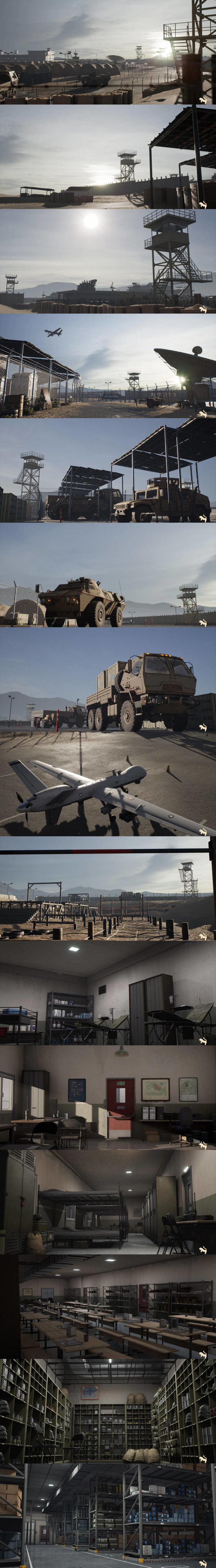 Desire FX 3d models | Military Base Megapack