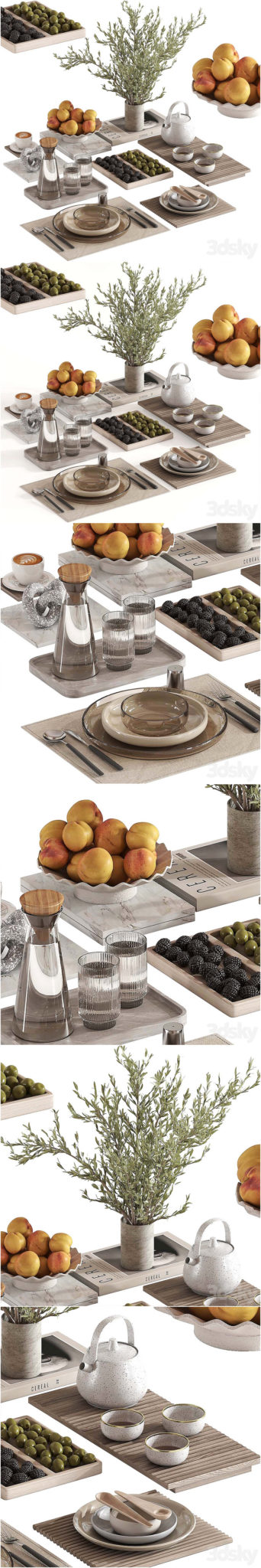 Desire FX 3d models | Tableware setting N032 – 3D Model
