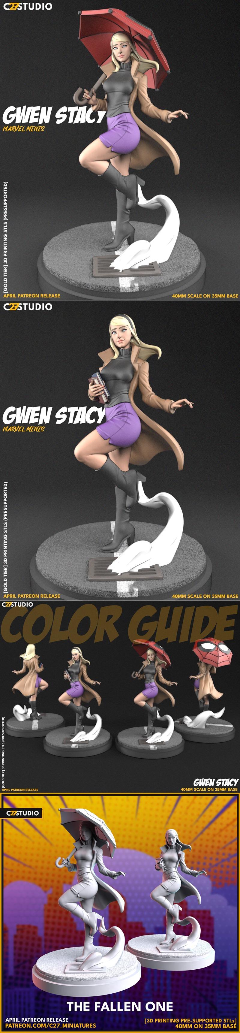 Desire FX 3d models | Gwen Stacy – 3D Print Model STL