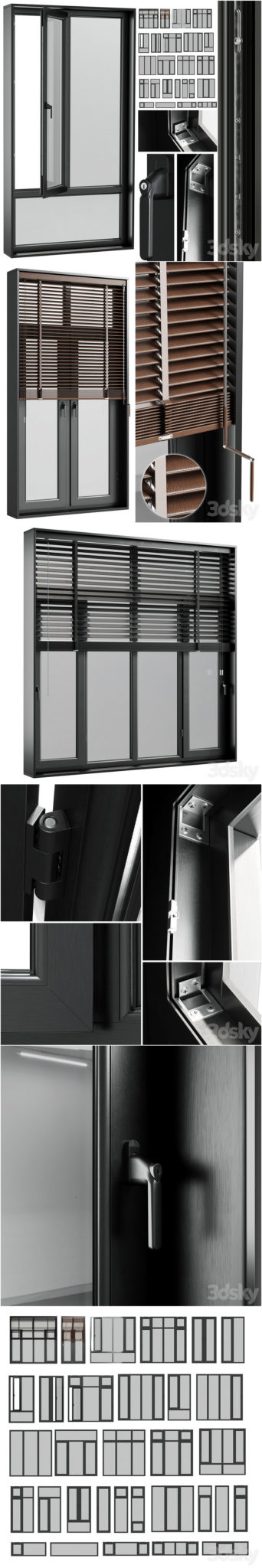 Desire FX 3d models | Open window & close metal window with metal ...