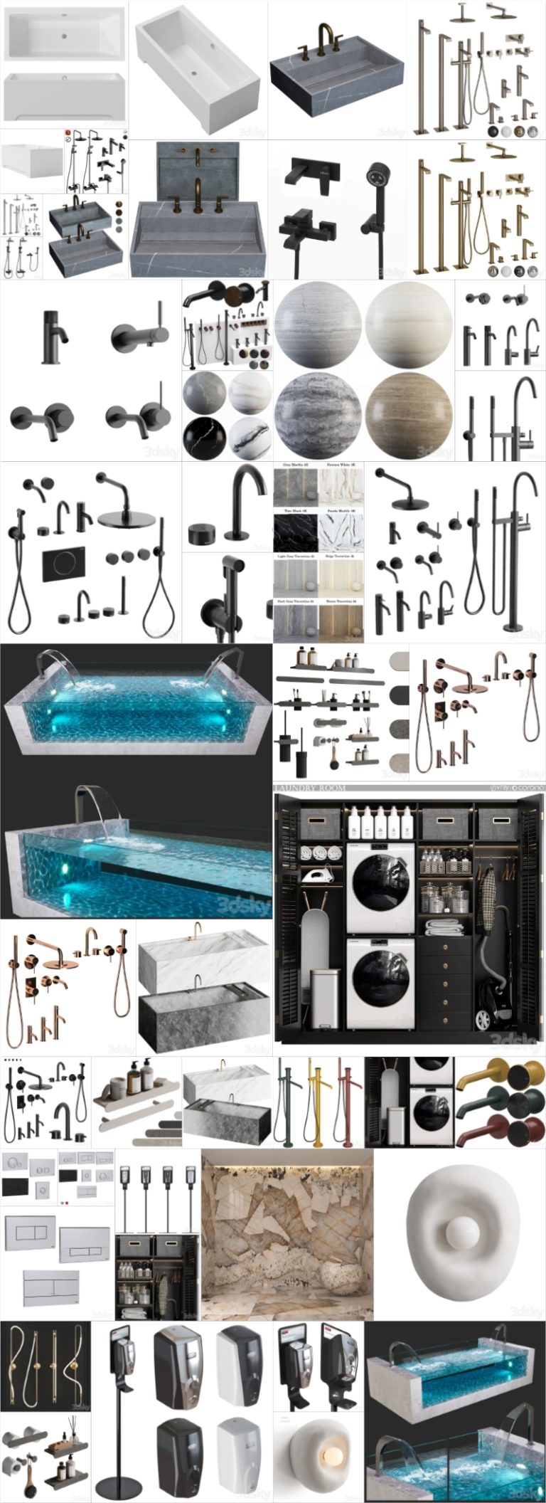 Desire FX 3d models | Batchroom set vol 1 – 3D Model