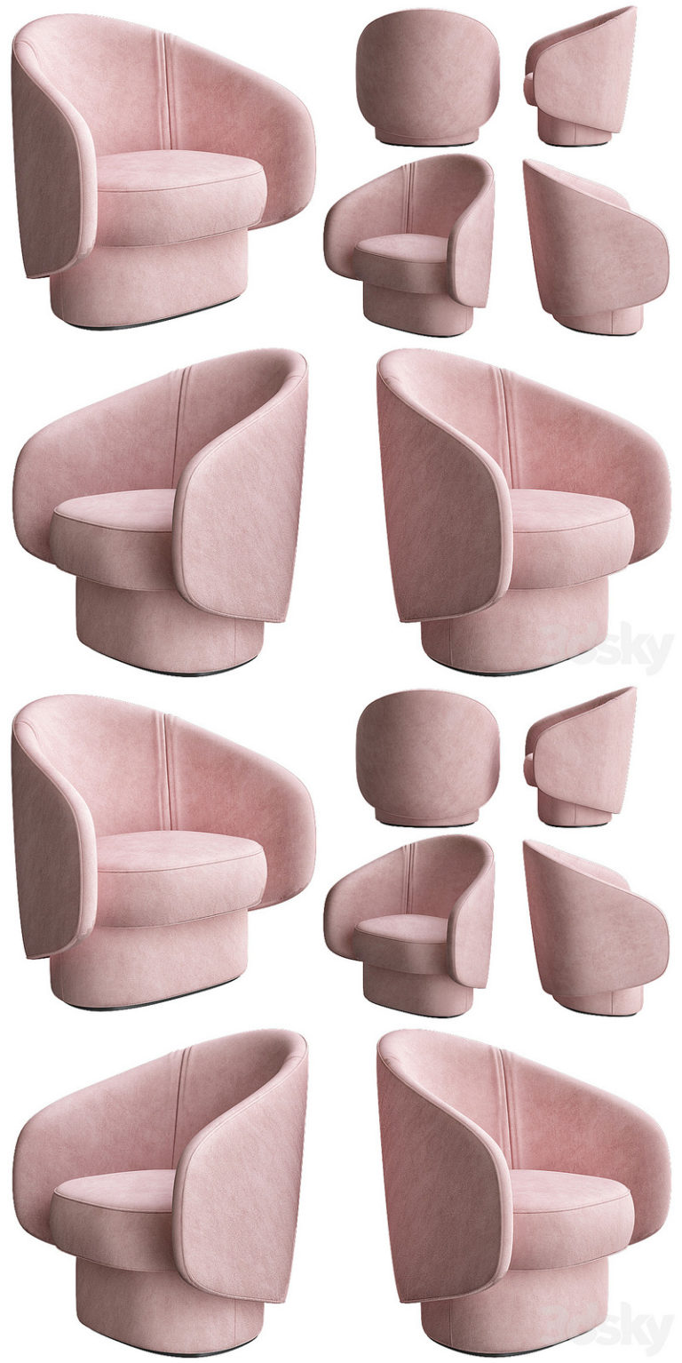 Desire FX 3d models | COR ROC Fabric easy chair – 3D Model